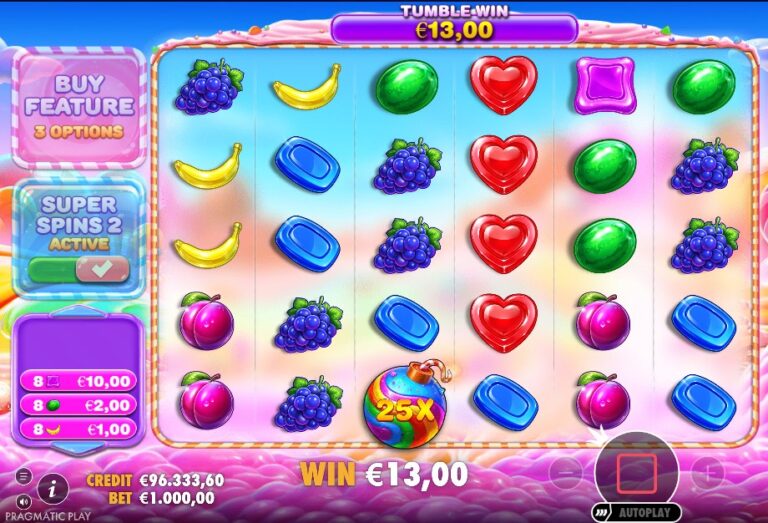 Screenshot 1 van Sweet Bonanza 2500